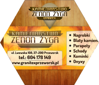 Kamieniarstwo Zenon Żyga Granitex Przeworsk. Banner 300x125cm