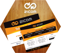 ZICOM - A5 flyer. TV