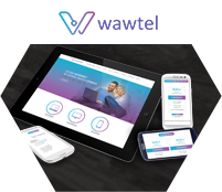 WAWTEL - Strona internetowa. Projekt graficzny i wykonanie VORENUS.pl