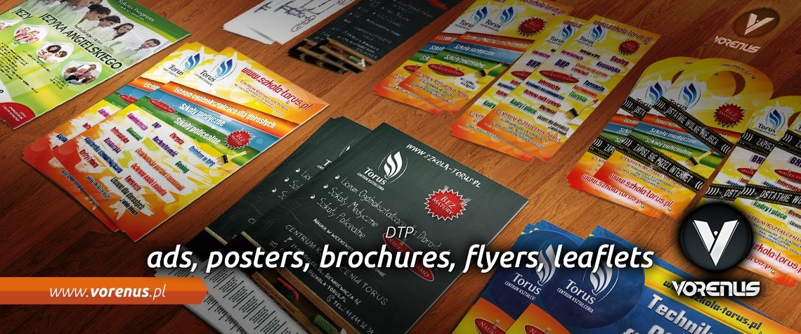 Vorenus Interactive Agency - DTP, ads, posters, brochures, flyers, leaflets.