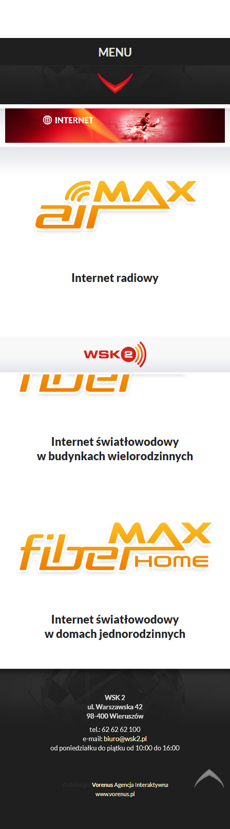 WSK2 - Prezentacja strony www. Mobile