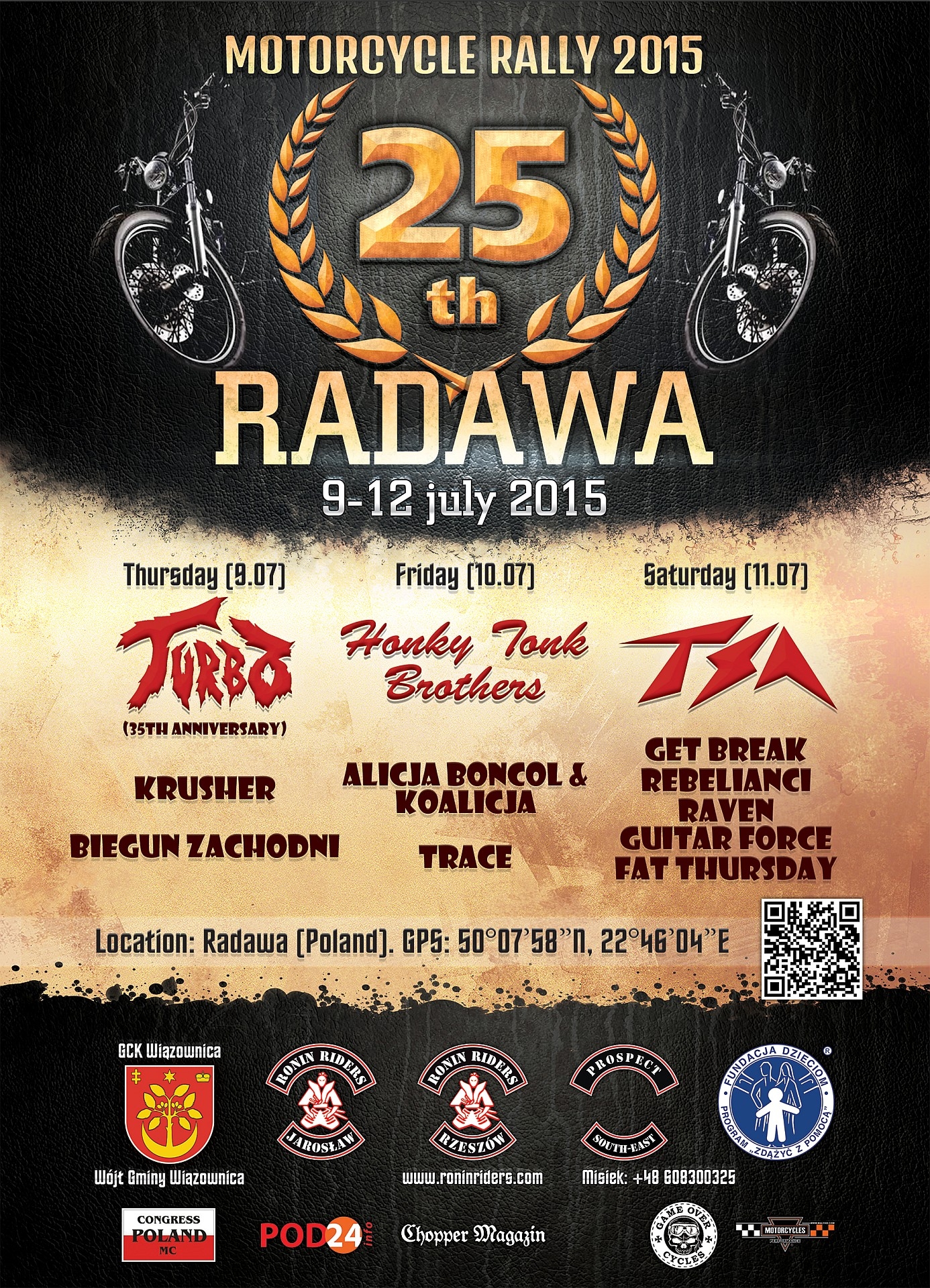 Radawa Motorcycle Rally 2015 - A4 poster