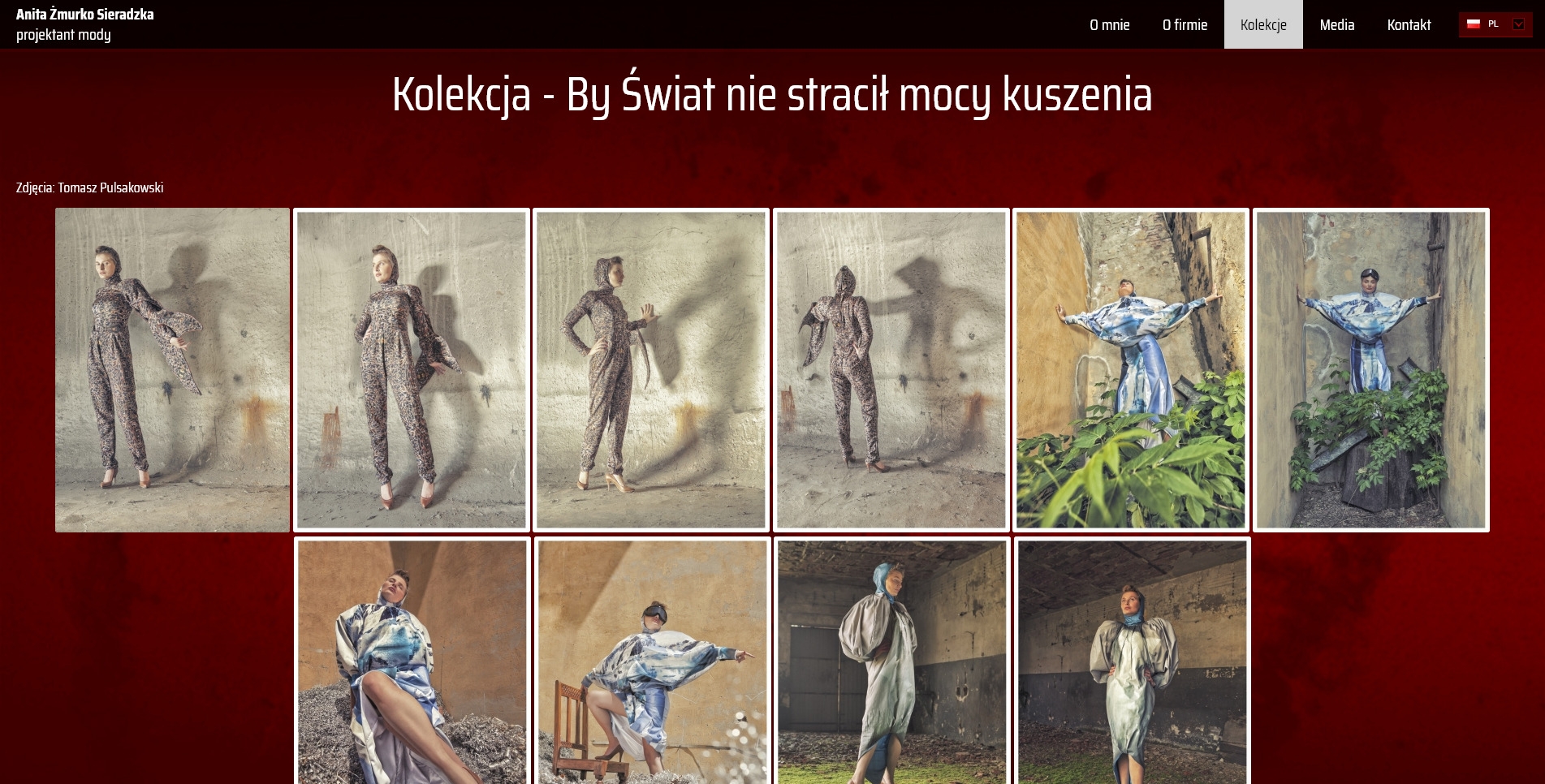 ŻMURKO - Portfolio. Strona www. Galeria. Kolekcja. Projekt Vorenus.pl